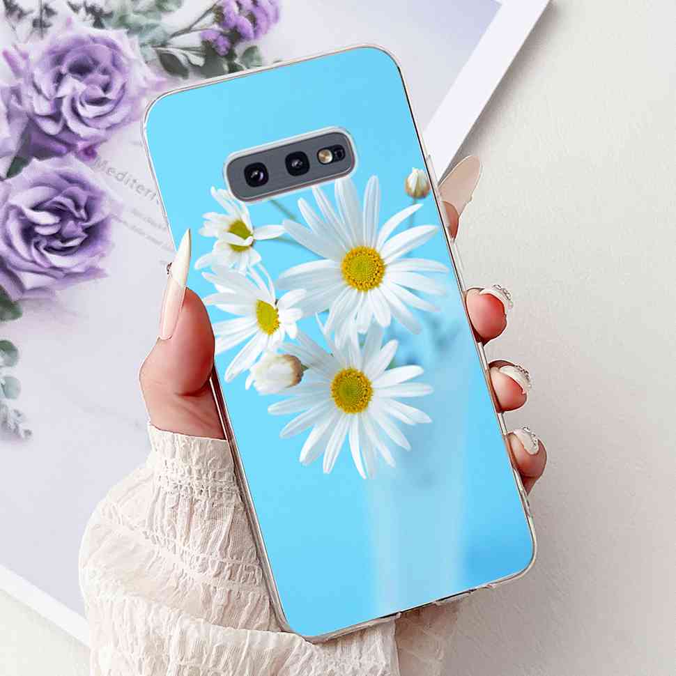 For Samsung Galaxy S10e Case SM-G970 Fashion Bow Flower Soft Silicone TPU Cover For Samsung S10e S10E SM-G970F 5.8" Phone Casing