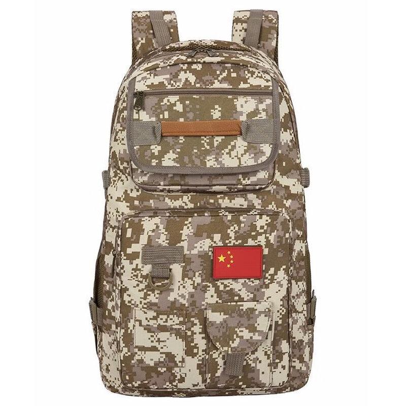 Feng Qi Ying Men s Outdoor Oxford Camouflage USB Charging Backpack