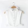 Women Shirt Fake Collar Stand Ruffle Sweater Blouse Shirt False Collar Female Cotton Removable Detachable High Collars