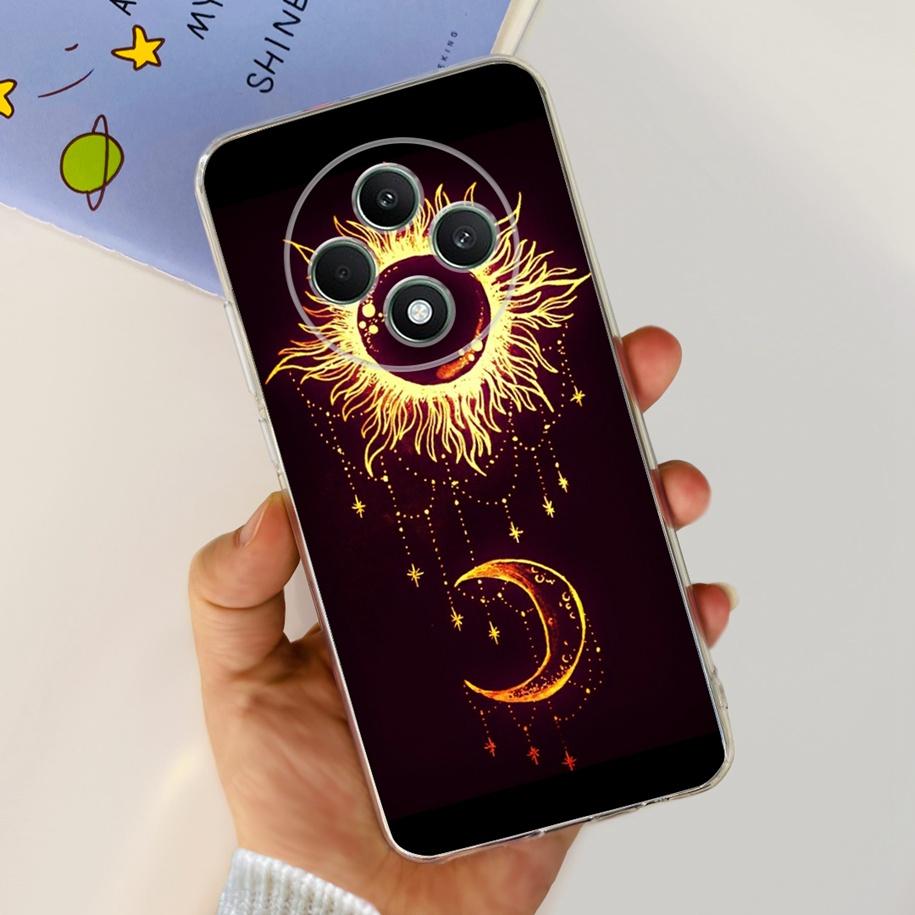 For Oppo Reno12 F Case CPH2637 Shockproof Cover Cute Cat Cartoon Soft Slim Clear Phone Cases For OPPO Reno 12F 4G CPH2687 Fundas