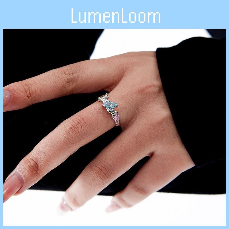 Versatile Elegant And Adjustable Ring With Bright Gemstones For Fashion Womens
