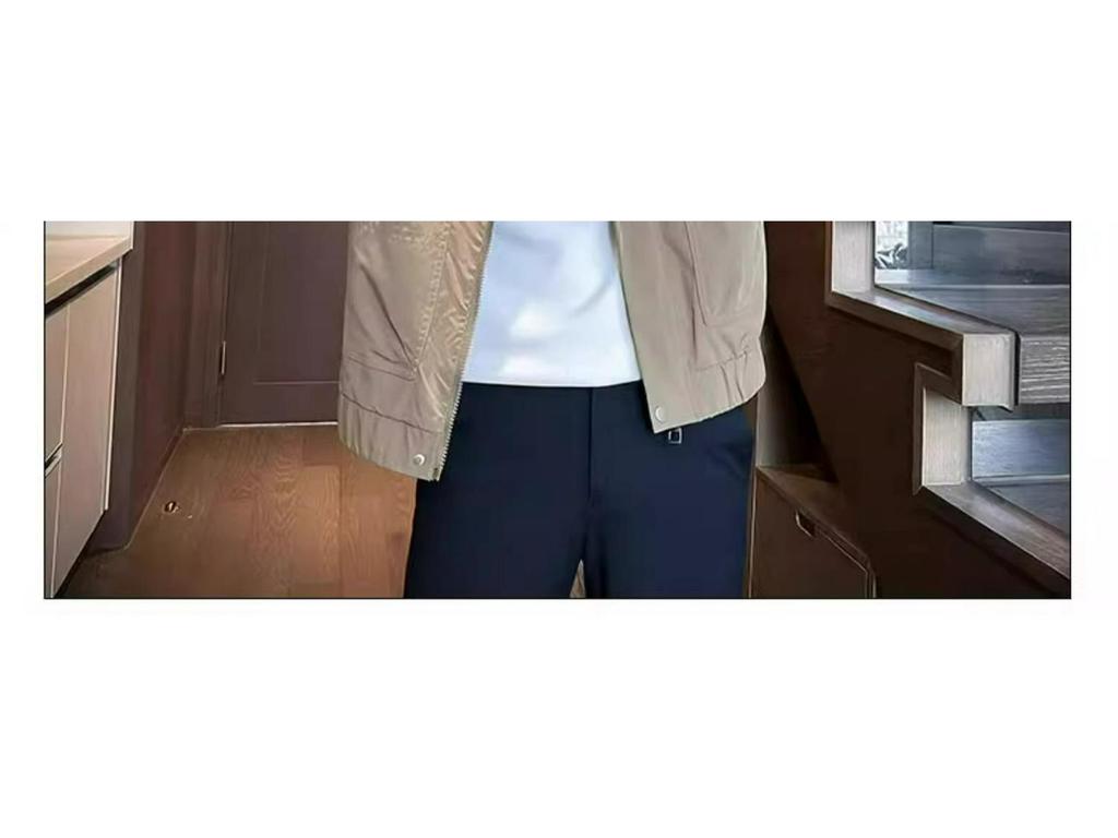 Men's Spring 2025 Stand Collar Casual Solid Color Jacket