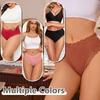 Women‘s Cotton Fabric Panties Sexy Lace Trim High Waist Underwear Solid Color Breathable Bikini Briefs Female Sexy Lingerie New