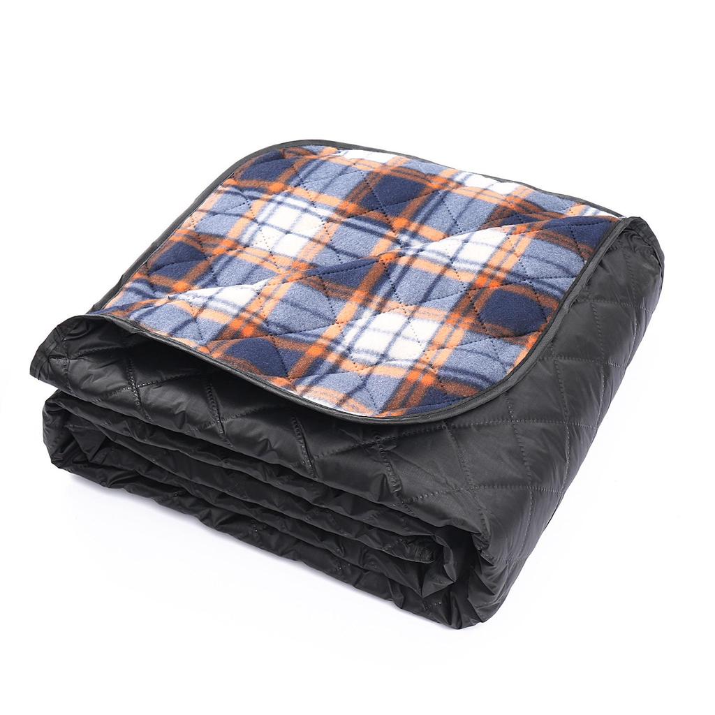 Waterproof Polar Fleece Camping Blanket: Windproof, Thick, Portable Picnic & Nap Mat