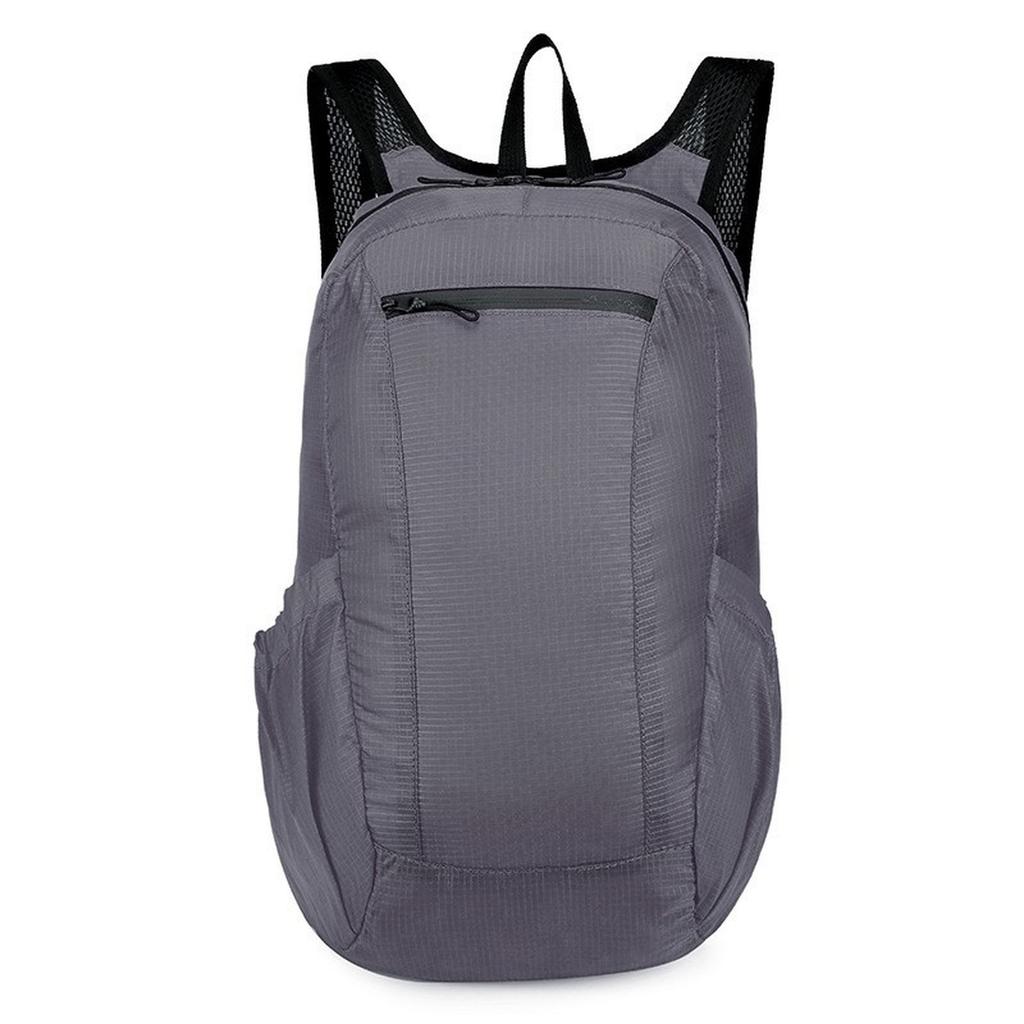 Casual Zipper Sports Backpack Polyester Large Capacity Camping Backpack Waterproof Ultralight Foldable Travel Bag Men
