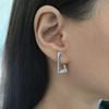 Silver Earrings with Cubic Zirkonia (2201564)