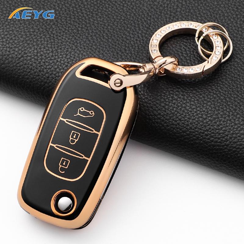 Car Key Case Cover Fob For Lada Vesta Granta Xray Kalina Priora Sedan Sport For Renault Fluence Clio Megane Keychain Accessories