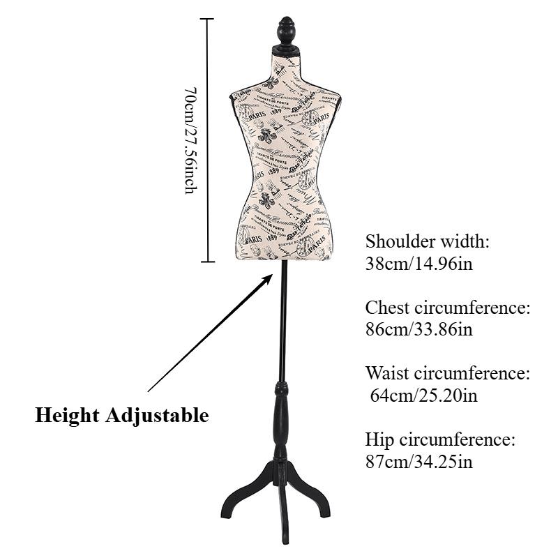 1 Pc Half Body Female Mannequin - Perfect for Fabric Display, Model Display & Clothing Store Female Mannequin Body