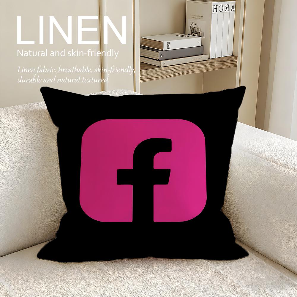 Brand Facebook Cushion Cover Pillowcase Set Pcs x x Breathable Washable Sofa Cushion Cover
