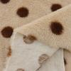 0.5/1/2 Yards Imitation Rabbit Fur Dot Printed Fabric for Soft Plush Dolls Pet Beds Hats Home Wear Handmade DIY Sewing Fabrics