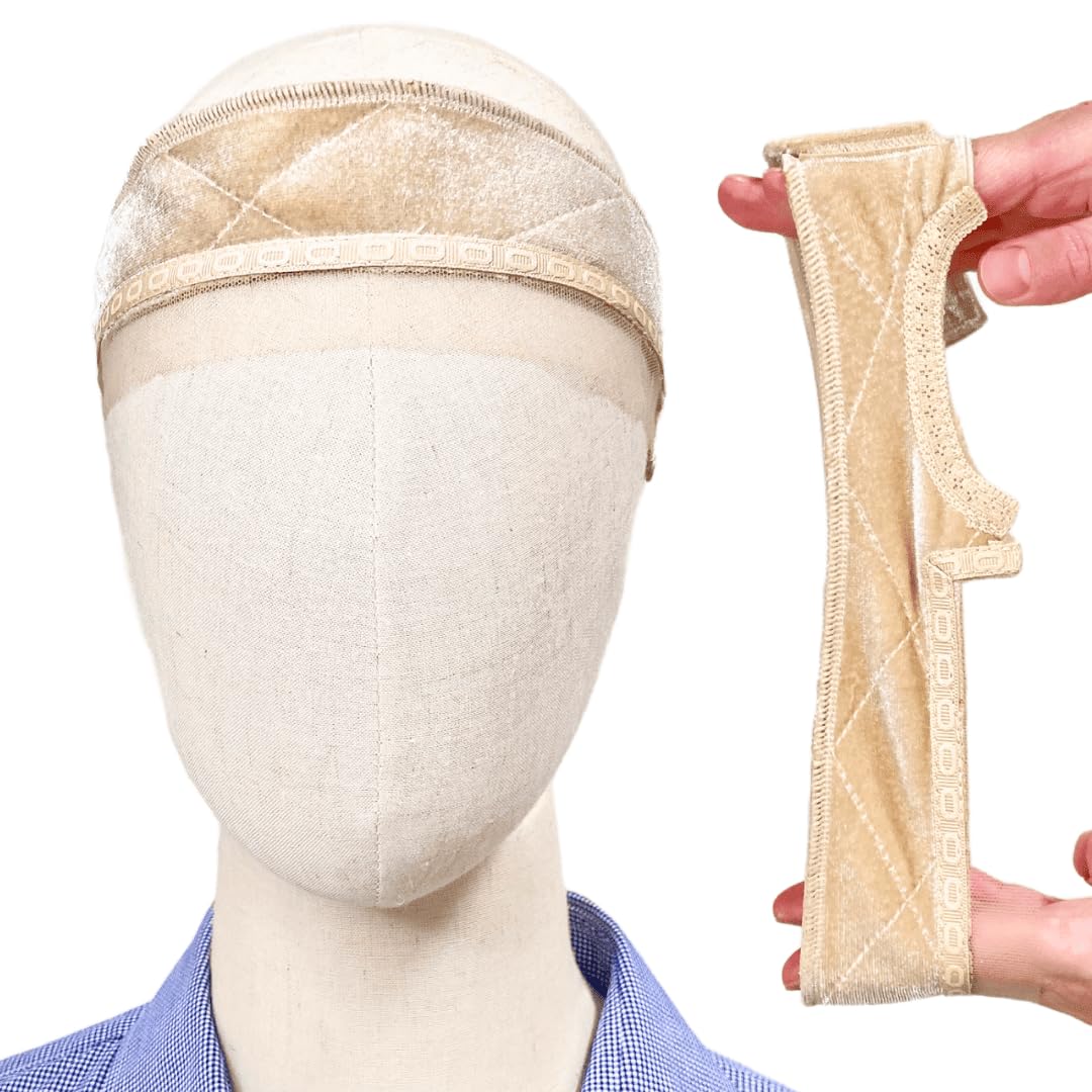 

Luce brillare Wig One Size Fits for Lace Front Full Wig Inner and Undetectable Holder, Breathable, Adjustable, Most, Thin, Secure, Medical-Grade,