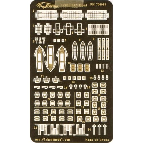 

1/700 Japanese Navy Boat Etching