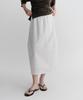 Ia Cocoon Banding Skirt (White)