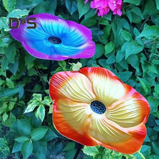 Vogelbad mit Metallpfahl, einfache Installation, wetterbeständig, höhenverstellbar, für den Außenbereich, Vogelfutterständer, Dekoration