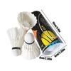 3 Stück Badminton Federball King Duck Federbälle Weißes Trainingsball Federball Hohe Geschwindigkeit Badmintonbälle