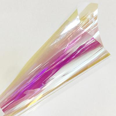 50x300cm Red Chameleon Iridescent Clear VLT 18% Window Foil for Commercial Buildings Office Glass Solar Film Decals Tinting