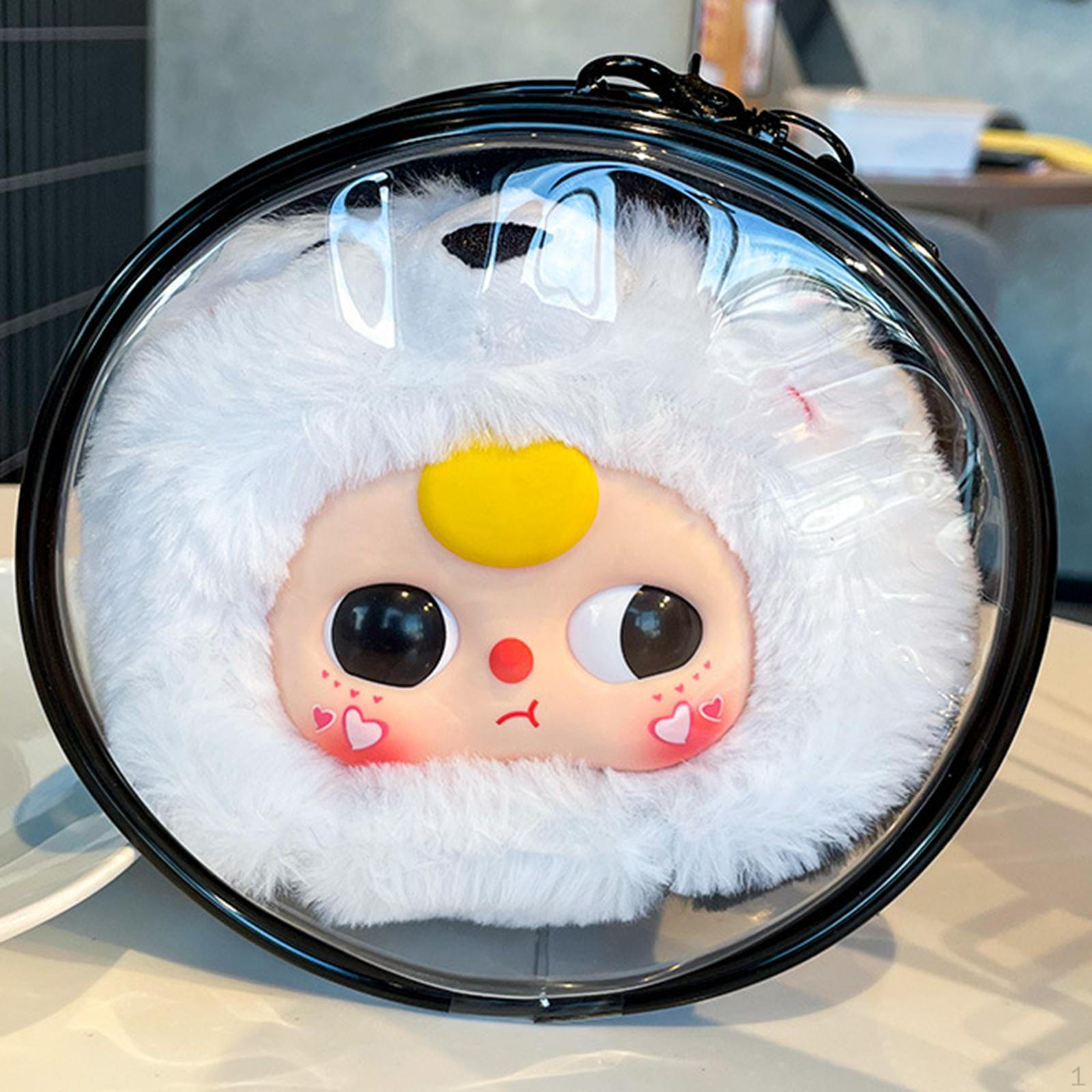 

Clear Figure Display Bag Carrying Case Doll for Figures Collectibles чёрный