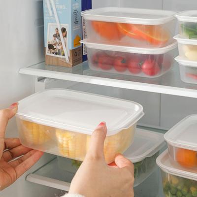 Refrigerator Storage Box Food-grade Transparent Seal Lid Large Capacity Fridge Fruit Vegetable Organizer Kitchen Supplies