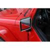 Chrome Rear View Mirror Rain Visor Guard Eyebrow Cover for Jeep Wrangler JK 07+