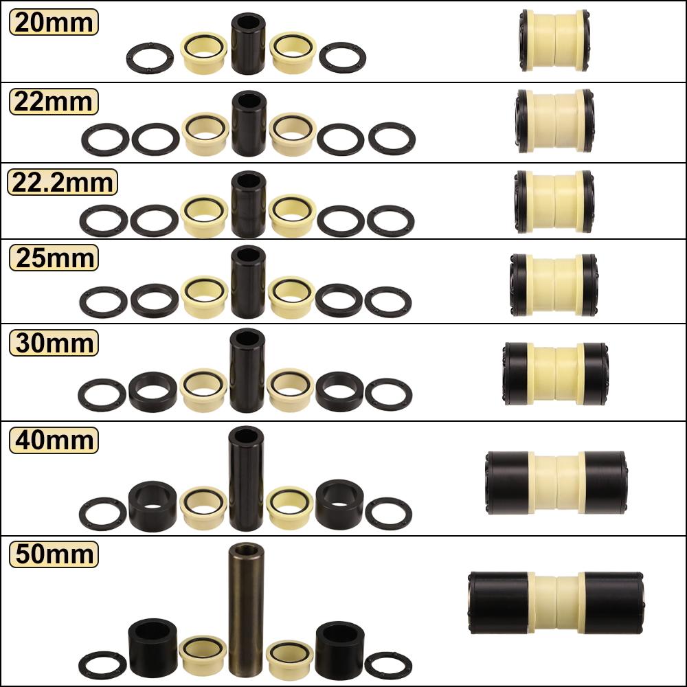 HEPPE Bike Rear Shock Bushing Bike Rear Suspension Shock Absorber DU Bushing 20/22/22.2/25/30/40mm for FOX Rear Shock Absorber
