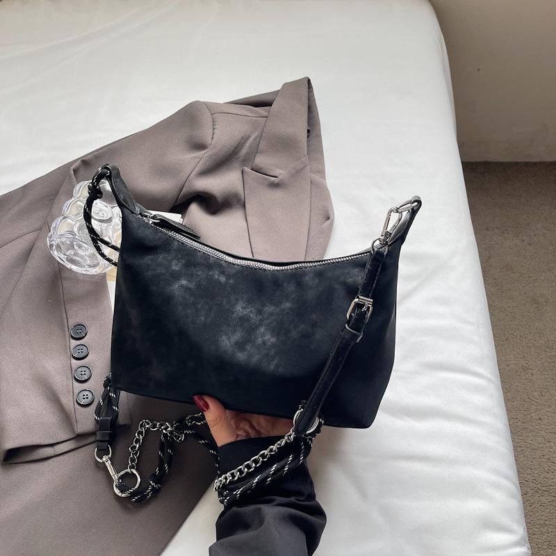 Chain Underarm Bag Women's 2025 New Trendy Fashion Versatile Retro High-end Shoulder Bag Commuter Messenger Bag