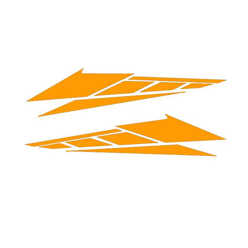 

1Pair Motorcycle Trunk Sticker Night Reflective Warning Sticker Car Scratch Resistant Decorative Sticker Body Decoration Parts жёлтый