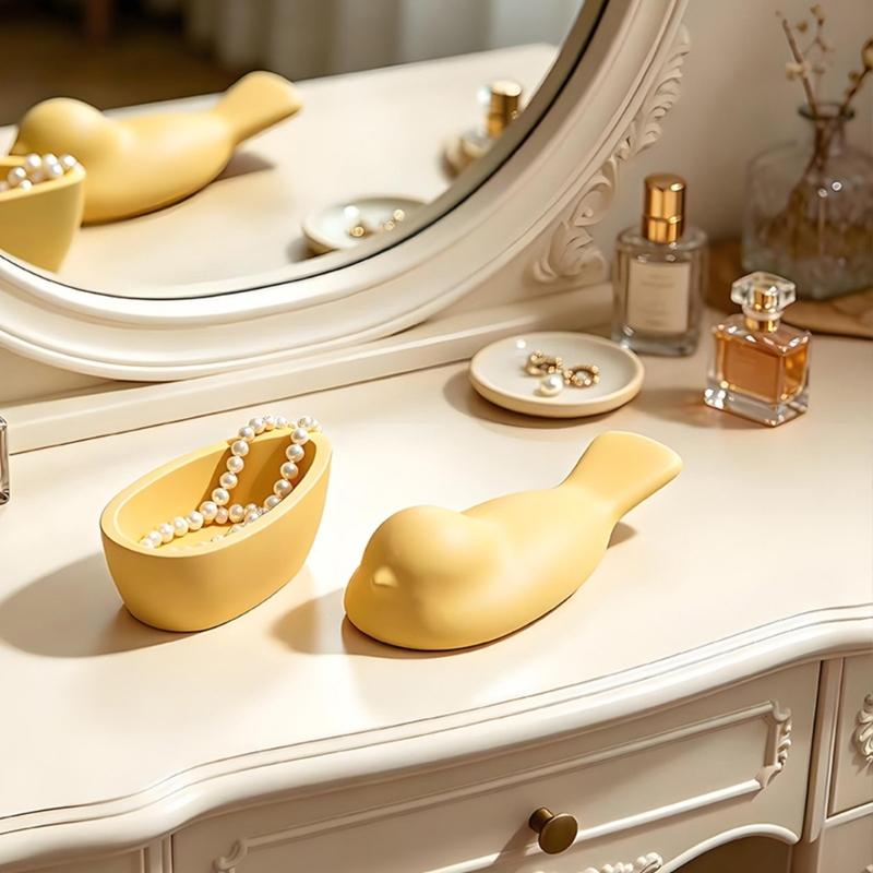Food Grade Silicone Bird Shaped Storage Box Mould For Craft And Home Decoration
