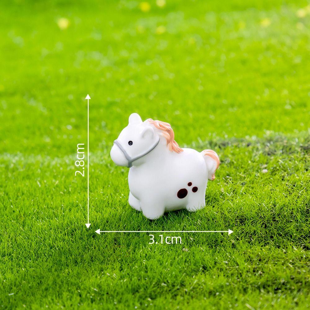 DIY miniaturní figurky Pryskyřice Miniaturní figurka zvířat Socha nových zvířat