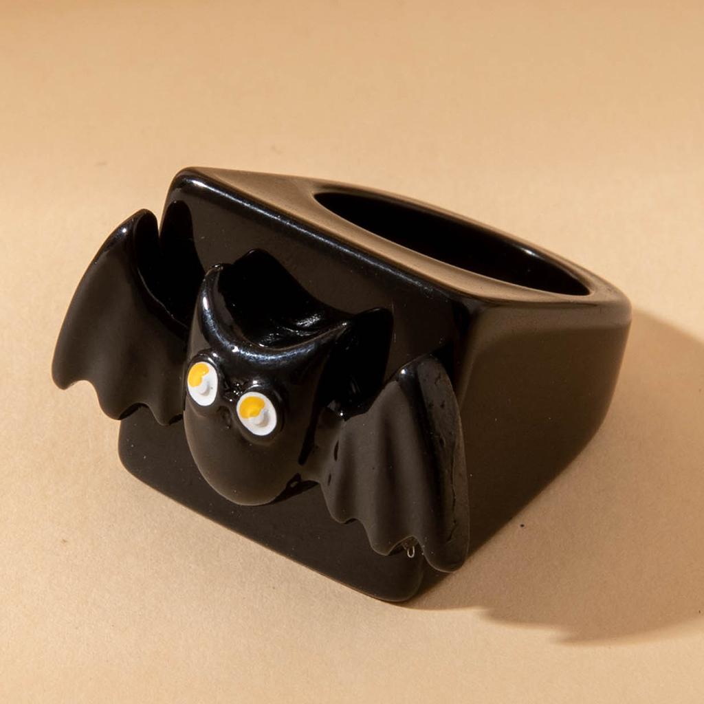 Halloween Creative Resin Ghost Pumpkin Ghost Ring Dark Easter Ring Girl