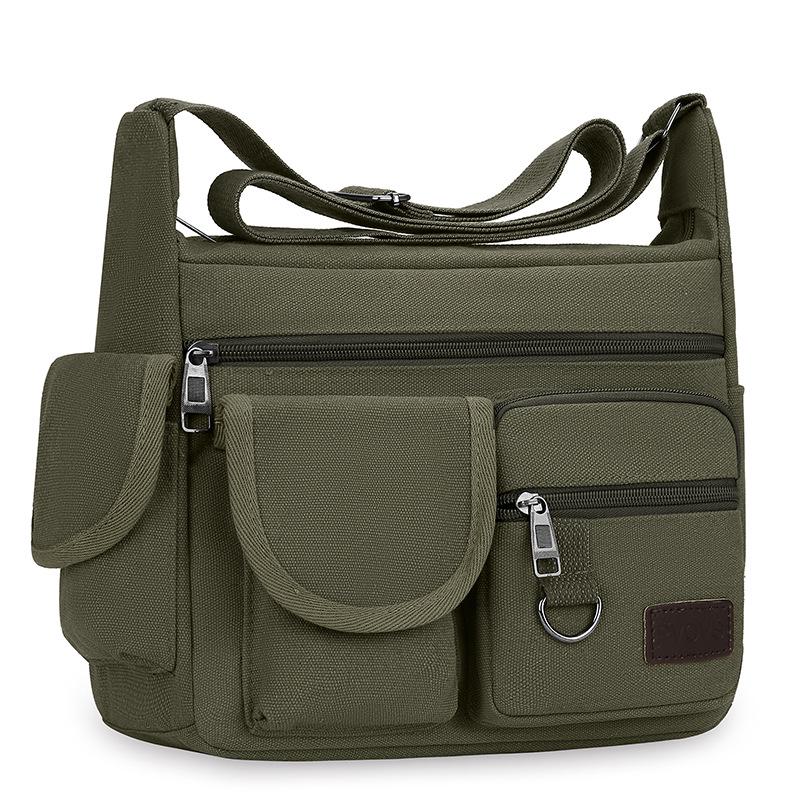 Herren Canvas Umhänge- und Schultertasche - Lässige Reise Messenger und Rucksack
