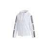 Neo W ESNTL 3S WB Women's Hooded Windbreaker White Black FP7472