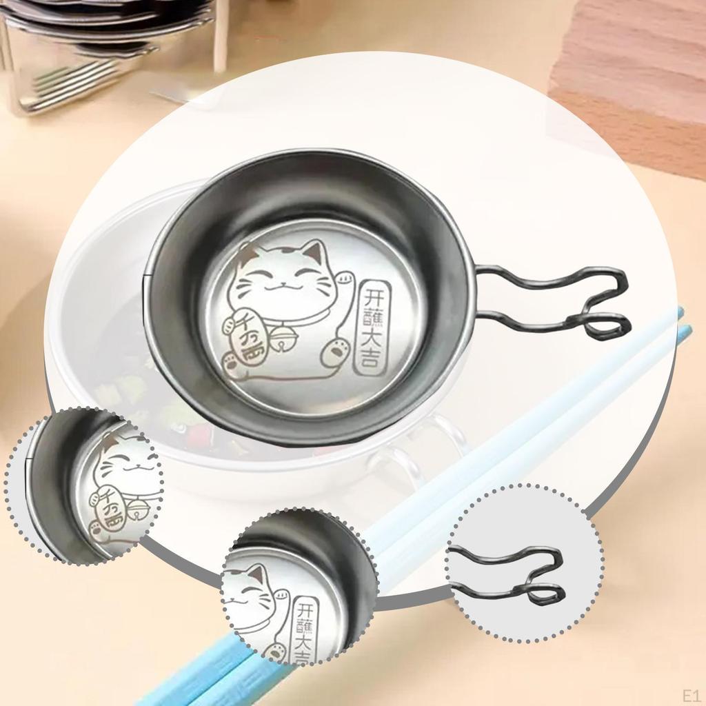 Dipping Bowl with Chopsticks Holder Soy Sauce Dish Kitchen Tableware Condiment Plate Saucer for