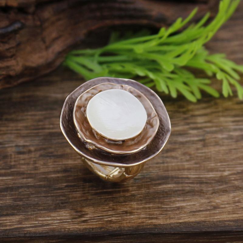 New enamel three-layer round hollow elastic ring women's fashion versatile three-dimensional ring ring