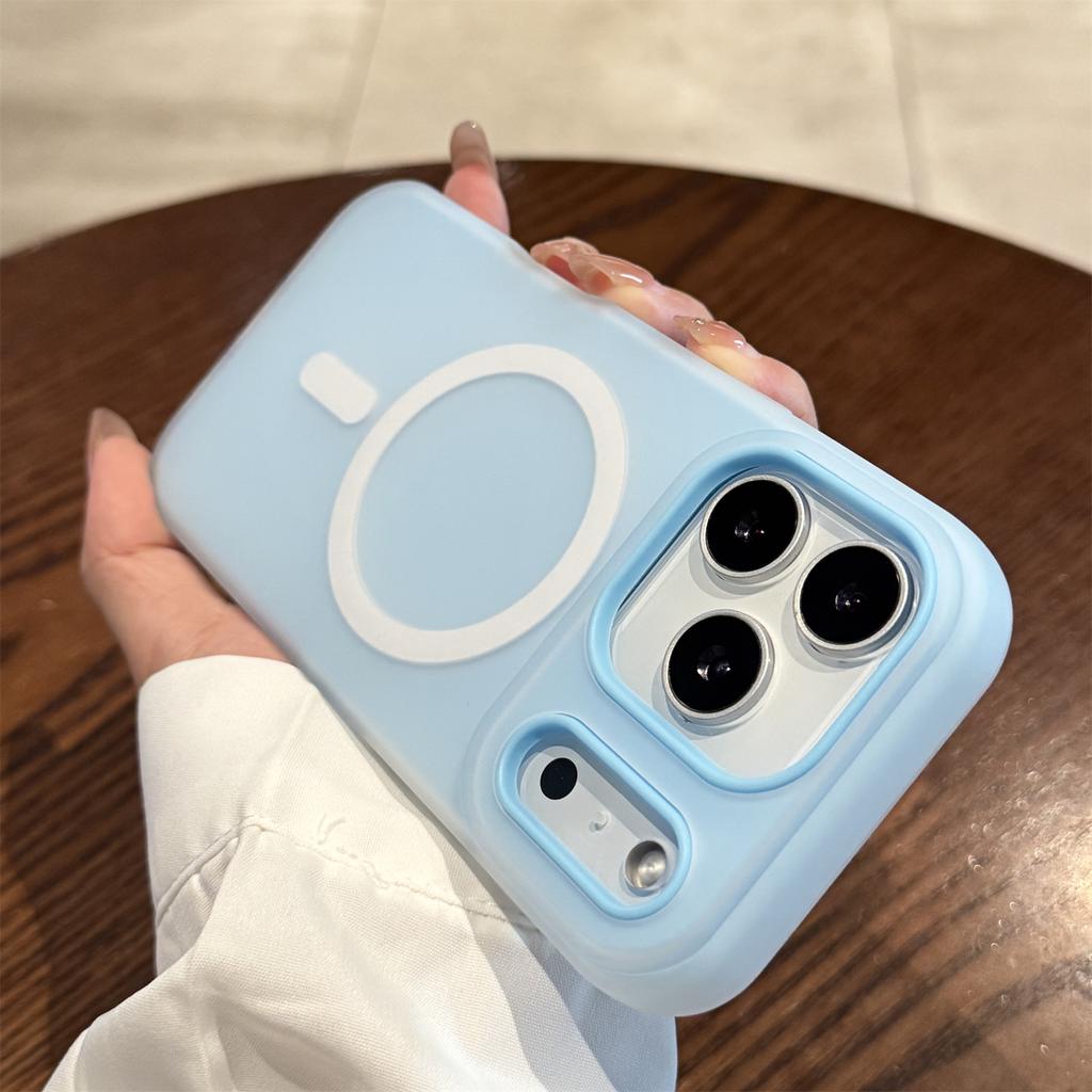 Luxury Candy Color 2in1 Magnetic Case for iPhone 18 17 16 15 14 13 12 Pro Max for Magsafe Charge Clear Matte Shockproof Cover