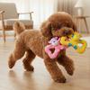 Squeaky Monkey Dog Toy Latex Monkey Shape Puppy Chew Toy Interactive Dog Teething Toy for Aggressive Chewers Teeth Cleaning Tug-of-War