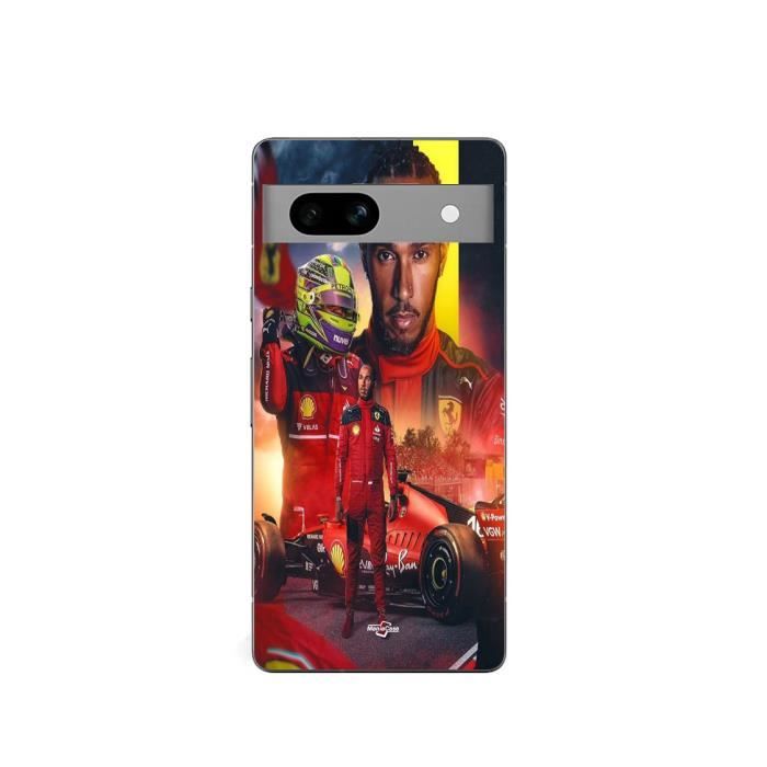 Coque maniacase pour Google Pixel 7a Lewis Hamilton Scuderia Ferrari F1 officiel