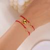 Magnetic Heart Matching Couple Bracelets Adjustable Red Rope Chain Friendship Jewelry for Men and Women