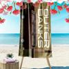 Outer Banks Poster Print Beach Towel, Large Soft Quick Dry Towel for Beach Camping Swimming