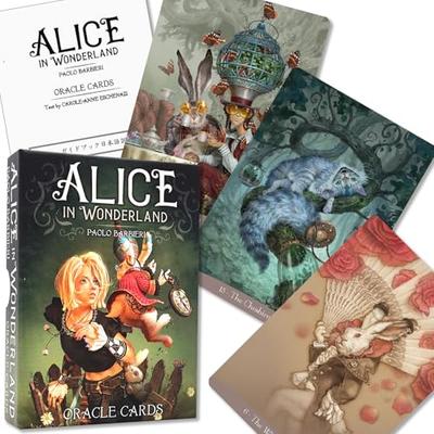 [Includes Japanese Instruction Booklet] Alice In Wonderland Oracle Cards FLATLAND Authentic