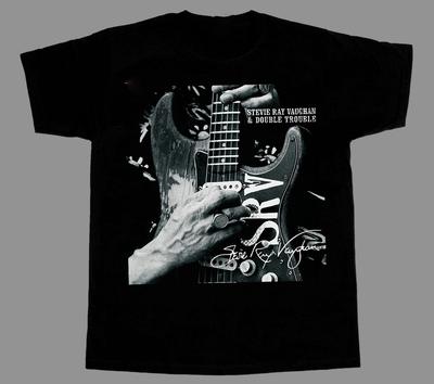 Stevie Ray Vaughan & Double Trouble Black T Shirt S To 5XL Gift Fans Unisex T-Shirt