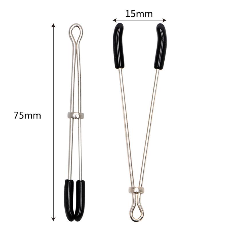 1 Pair Stainless steel Metal Nipple Clamps breast Clips BDSM restraints Adult Games toys For Couples Flirt sex Toys For