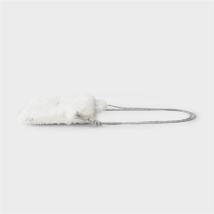 Bunini Plush Doll Mini Crossbody Bag (White)