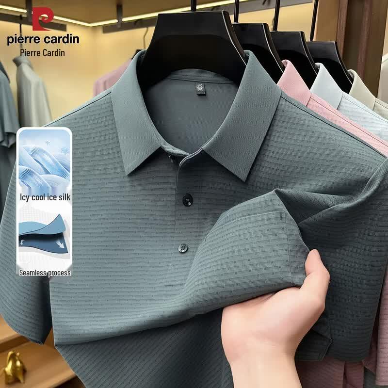 Pierre Cardin Men s Ice Silk Pocket Polo Shirt 170