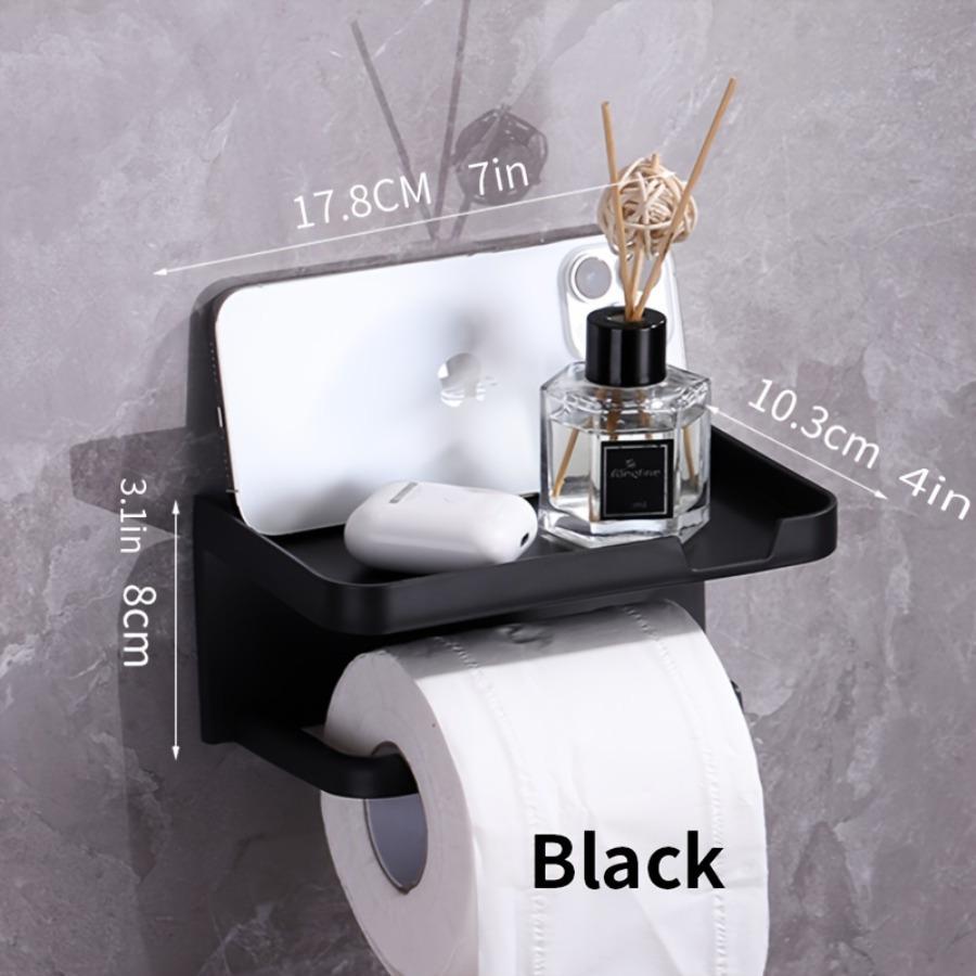 Wall-mounted Toilet Paper Rack Toilet Kitchen Thickened Plastic Storage Rack Toilet Paper Rack