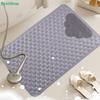 Non-Slip Silicone Bathroom Mat - Foot Massage Shower Mat, Water-Resistant Bathtub Floor Mat for Safety & Comfort