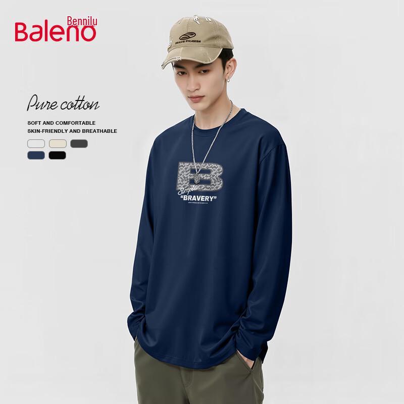 Baleno Men s Heavyweight Cotton Long-Sleeve Graphic T-Shirt 3XL