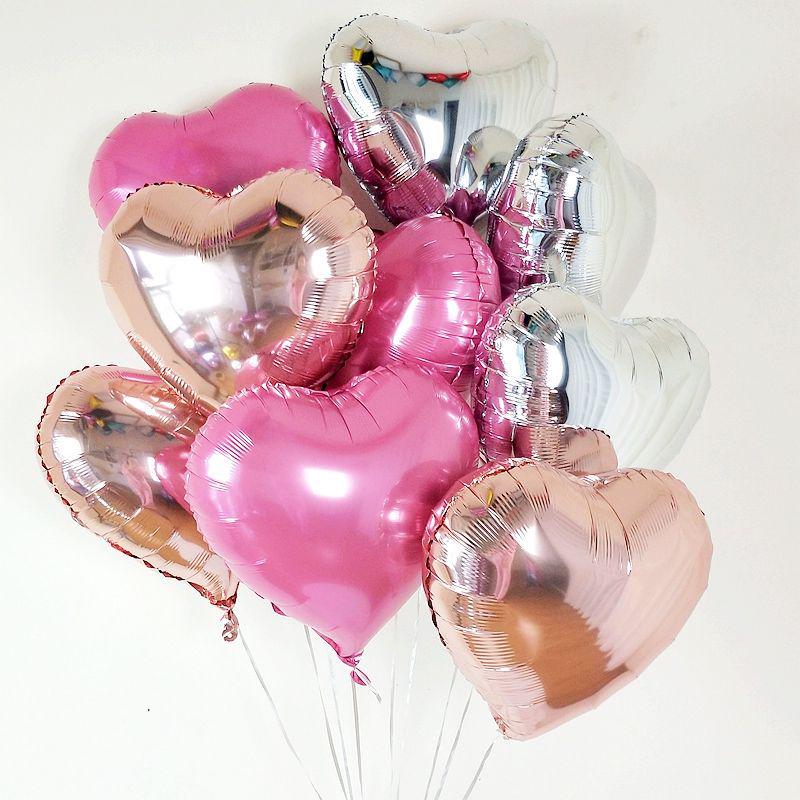 18\" Heart-Shaped Foil Balloon - Wedding, Engagement, Love Decoration