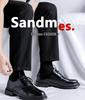 Men's Korean Style Formal Leather Brogue Shoes for Weddings and Business