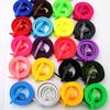 Plain Candy Colors Silicone Rubber Leather Wavy Shape Belt Plastic Buckle Cute Without Metal Belts for Men and Women Waistband