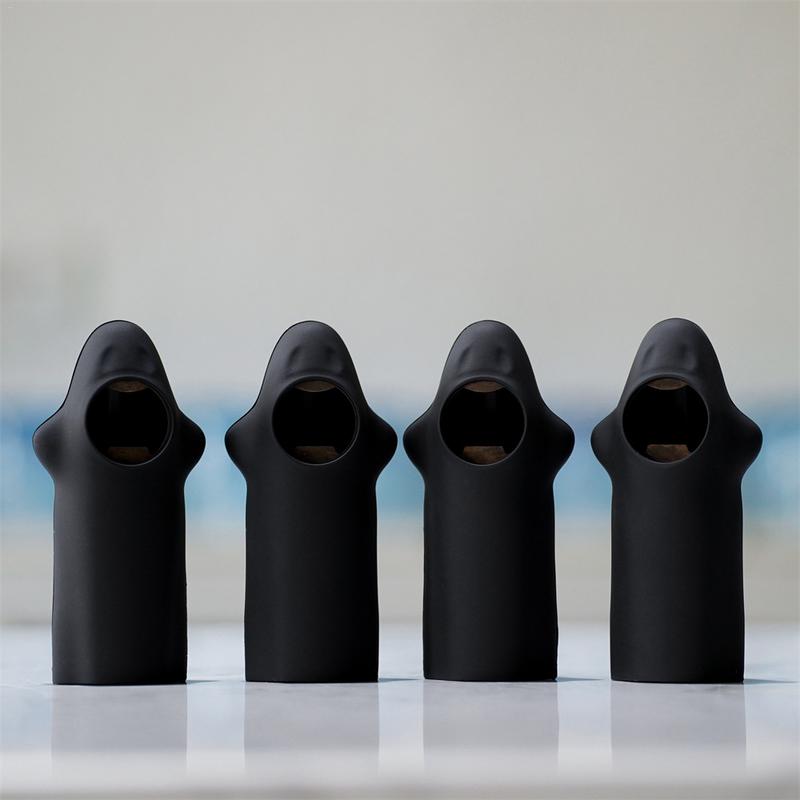 

Halloween Beer Bottle Opener Ghost Design Beer Bottle Lid Opener With Bottle Lid Storage Horror Beverage Opener Various Types чёрный